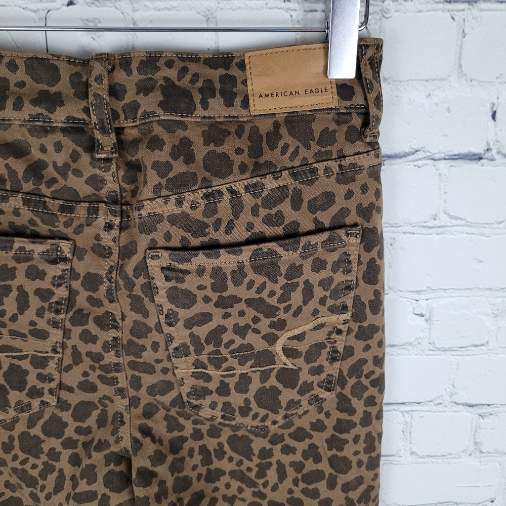 AMERICAN EAGLE | Super Hi-Rise Jegging  cheetah animal print stretch skinny jean
